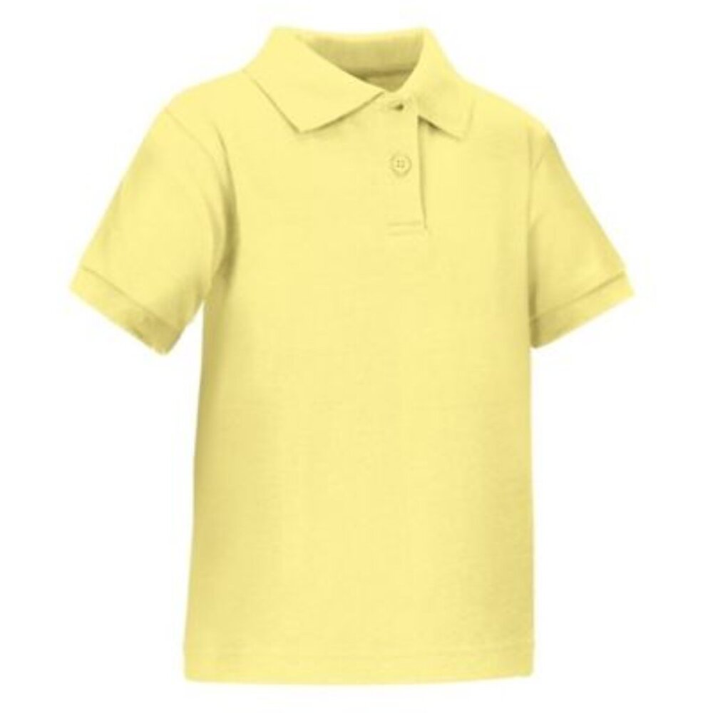 Classroom 58912 Youth Unisex Short Sleeve Interlock Polo Yellow